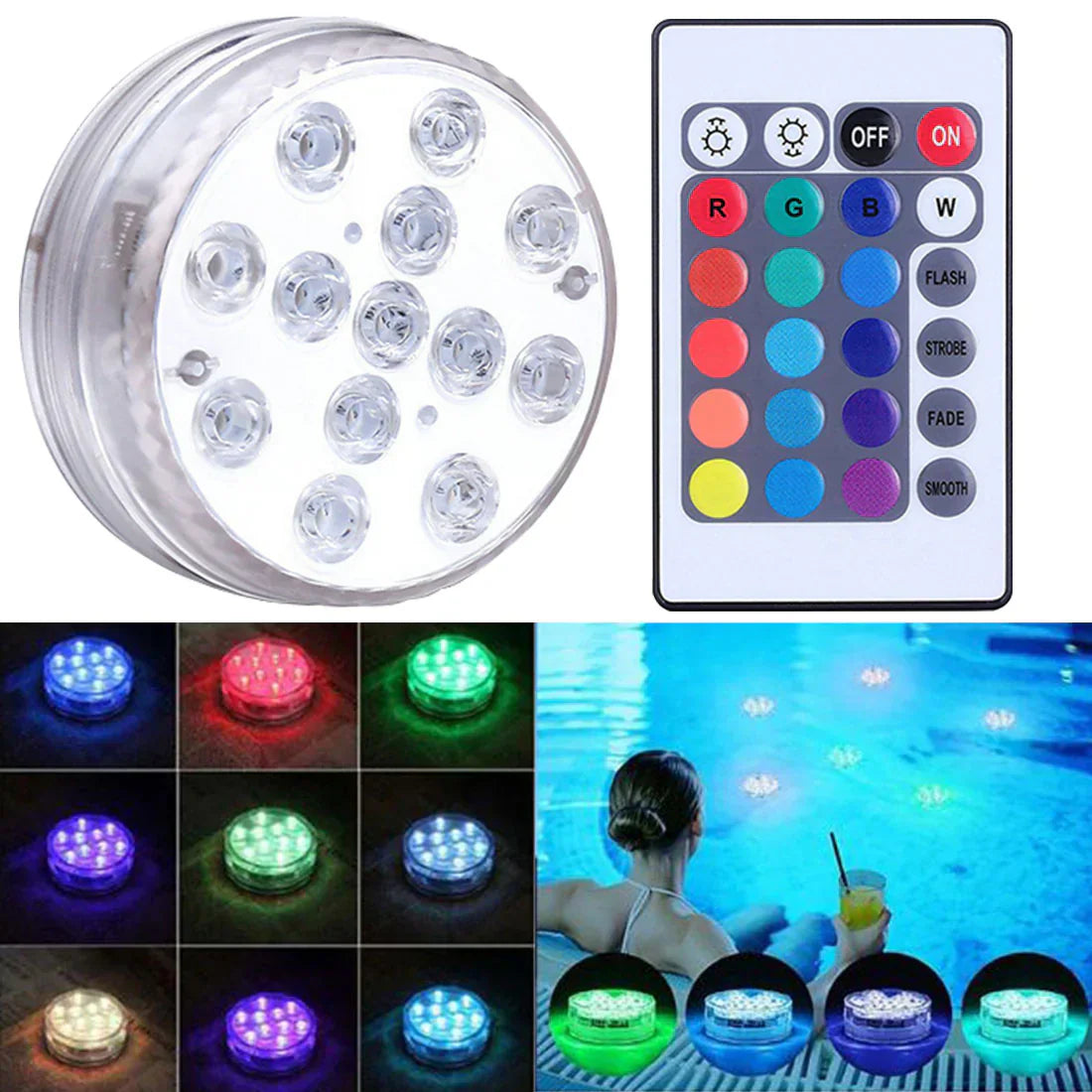 AquaGlow LED – Kit de iluminación RGB para piscinas